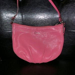 Gently used pink coach crossbody